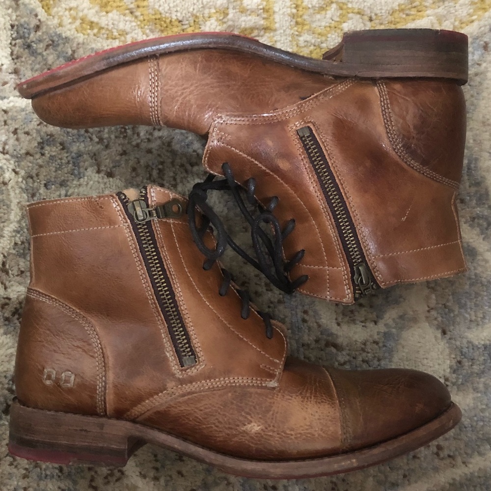 Bed Stu Leather Lace Up Boots